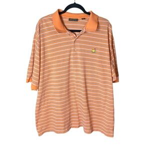 Masters‎ Collection Orange and Blue Striped Golf Polo XXL Augusta Golf